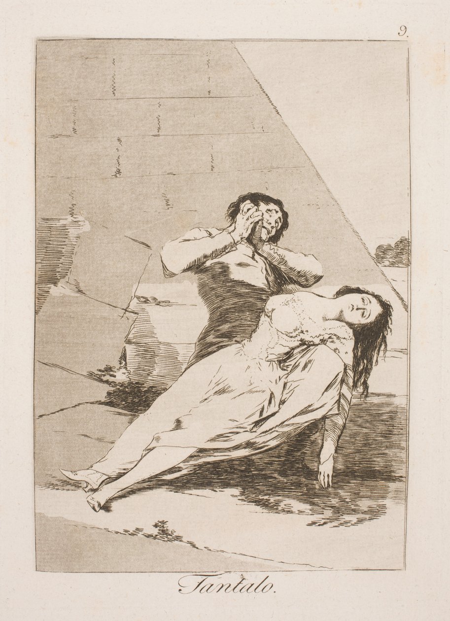 Tantalus af Francisco de Goya