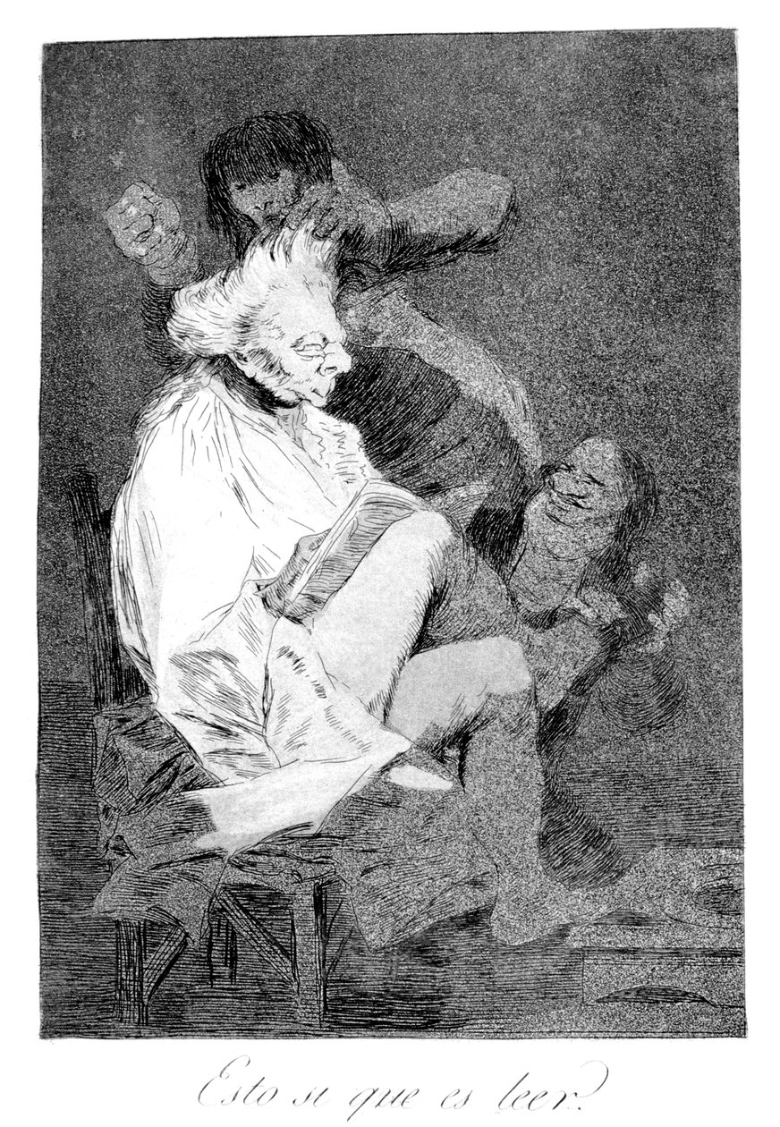 Det er bestemt at kunne læse, 1799 af Francisco de Goya