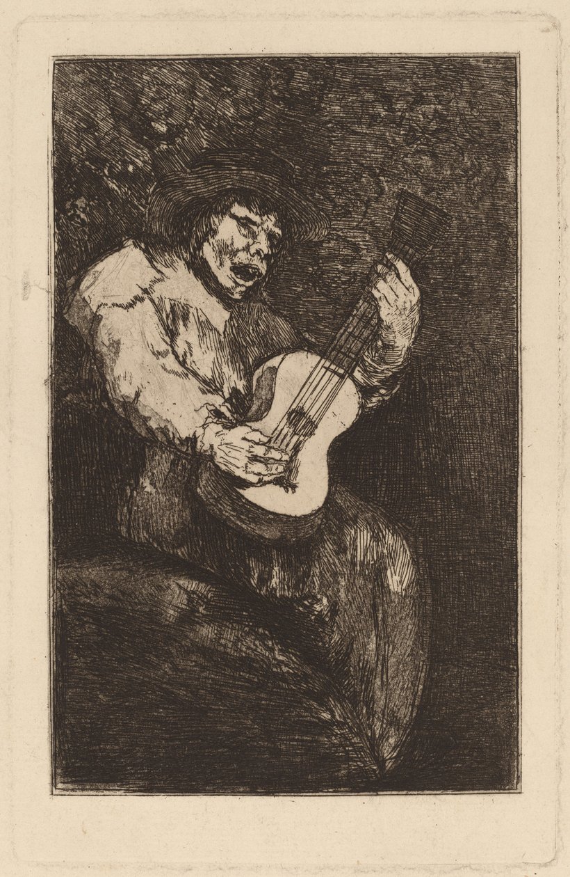 Den blinde sangerinde af Francisco de Goya