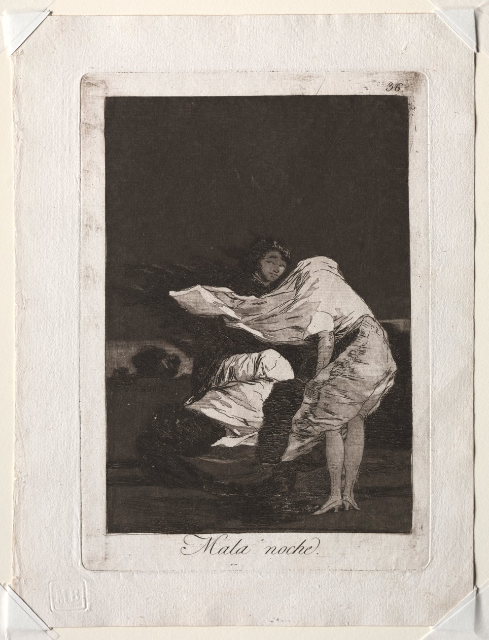 The Caprichos: A Bad Night af Francisco de Goya