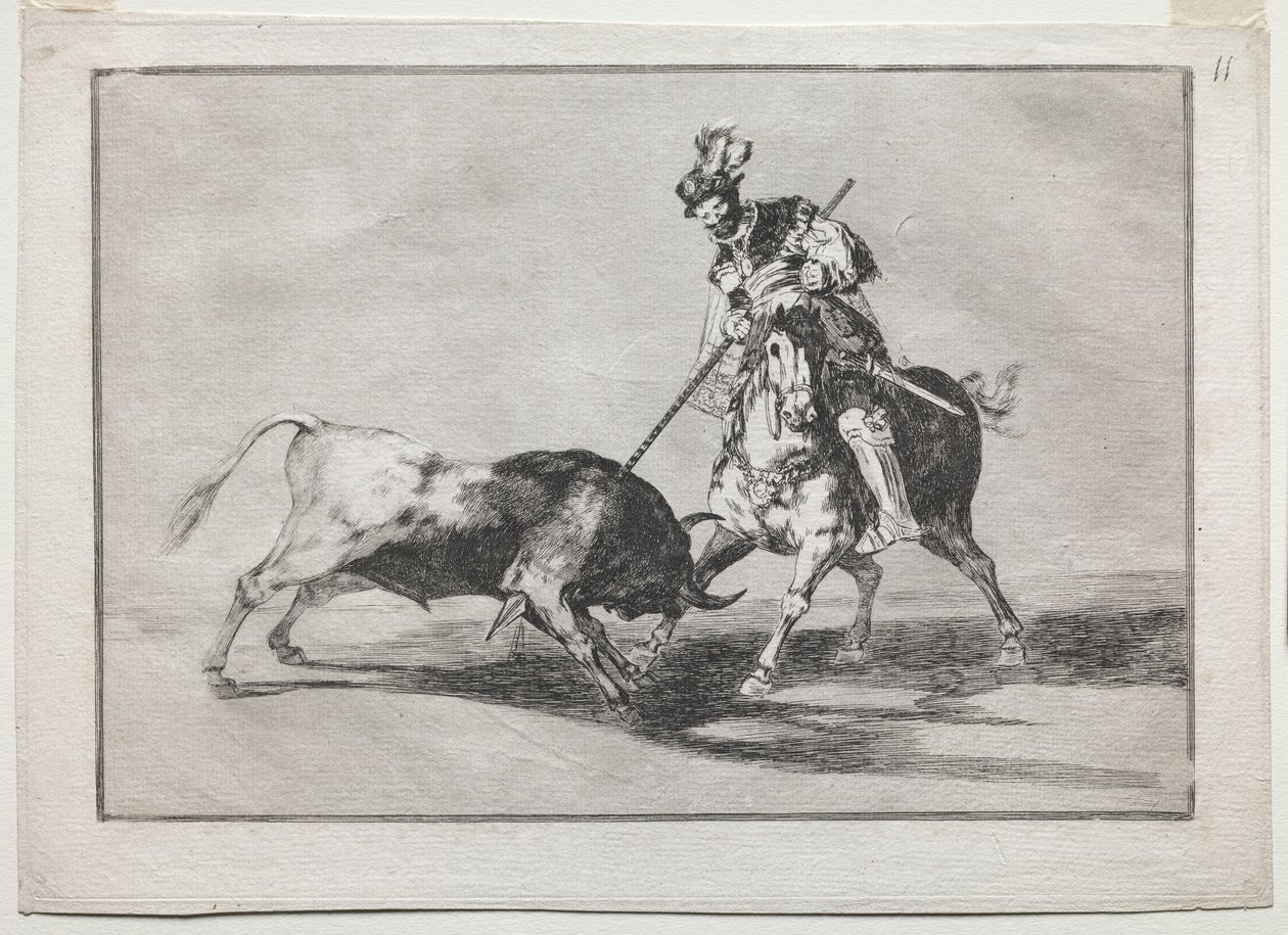 Cid Campeador, der spyder endnu en tyr af Francisco de Goya