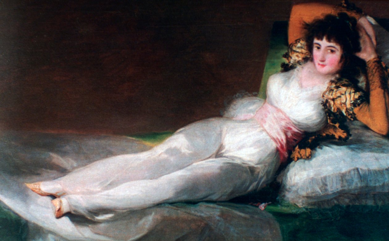 Den påklædte Maja, c1800 af Francisco de Goya