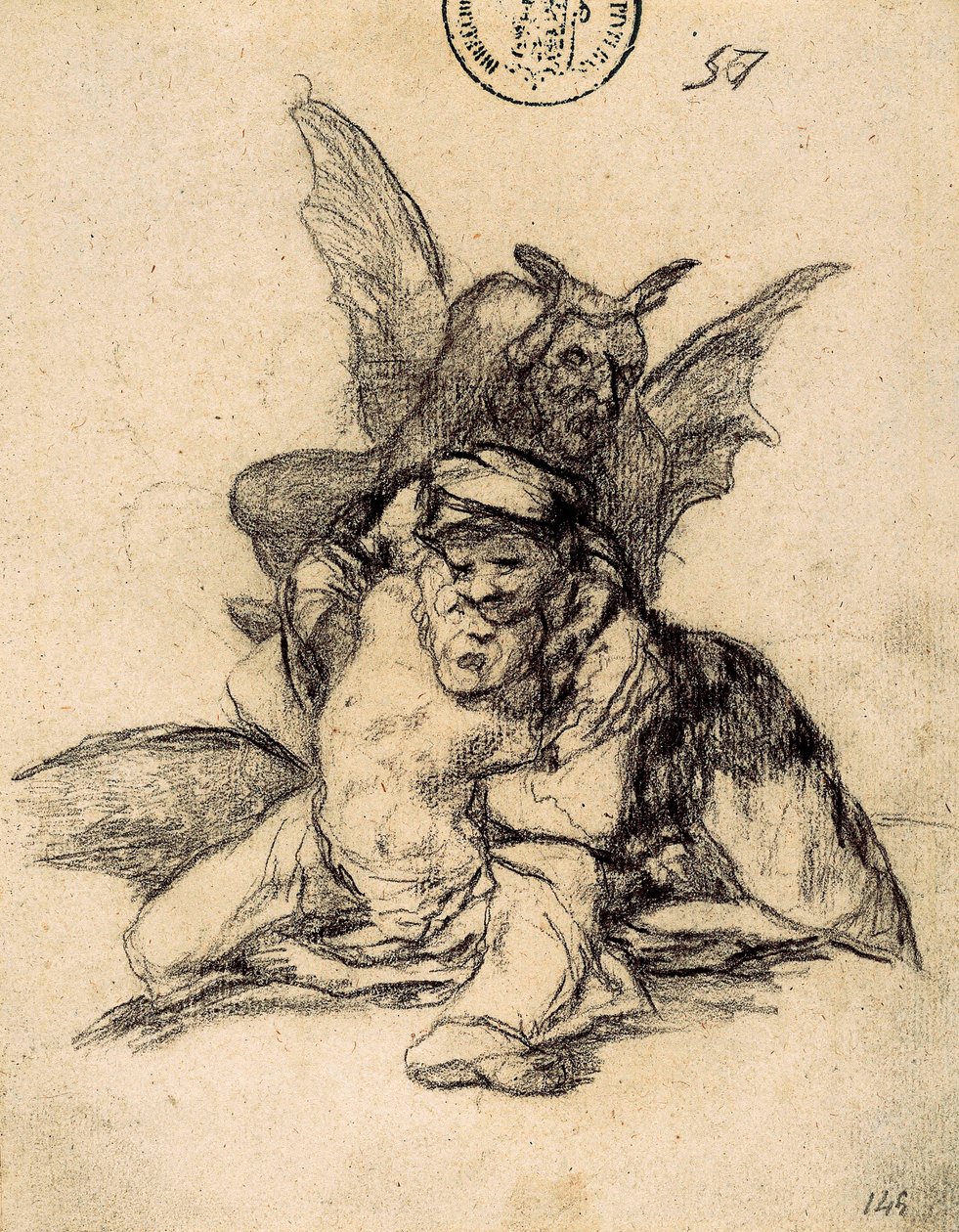 Djævelen samler dem af Francisco de Goya