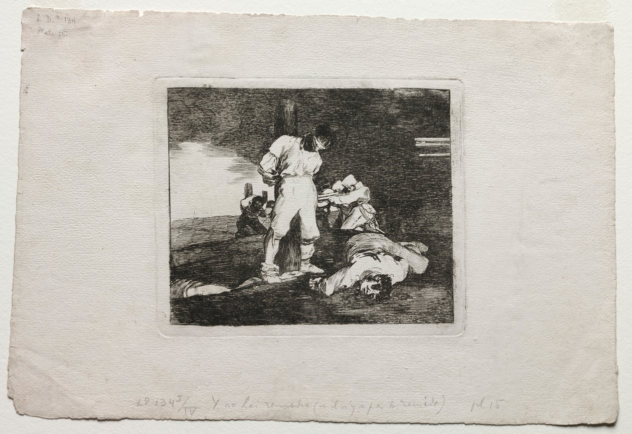 Krigens katastrofer: Og der er ingen hjælp til det, 1810-1820. af Francisco de Goya