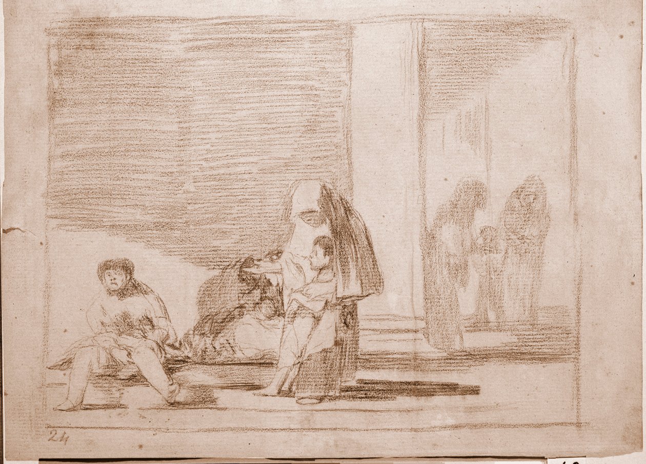 The Disasters of War: Sund og syg (tegning af Francisco de Goya