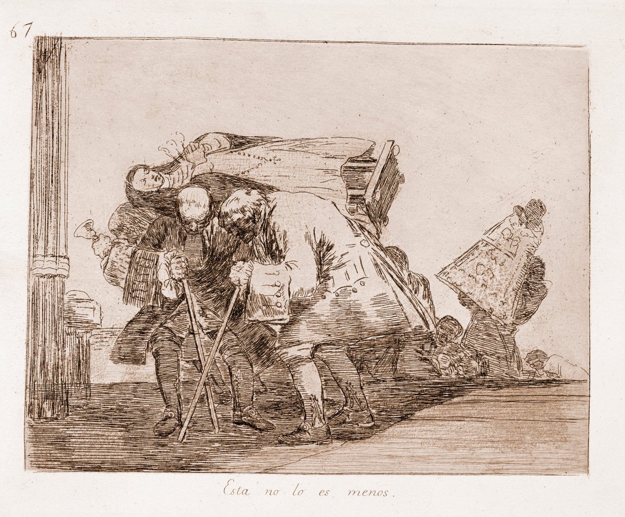 The Disasters of War: Dette er intet mindre (ætsning fra den forberedende tegning af Francisco de Goya