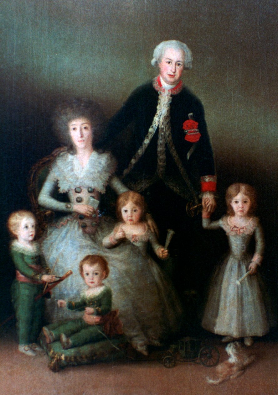 Hertugen af Osuna og hans familie, 1788 af Francisco de Goya