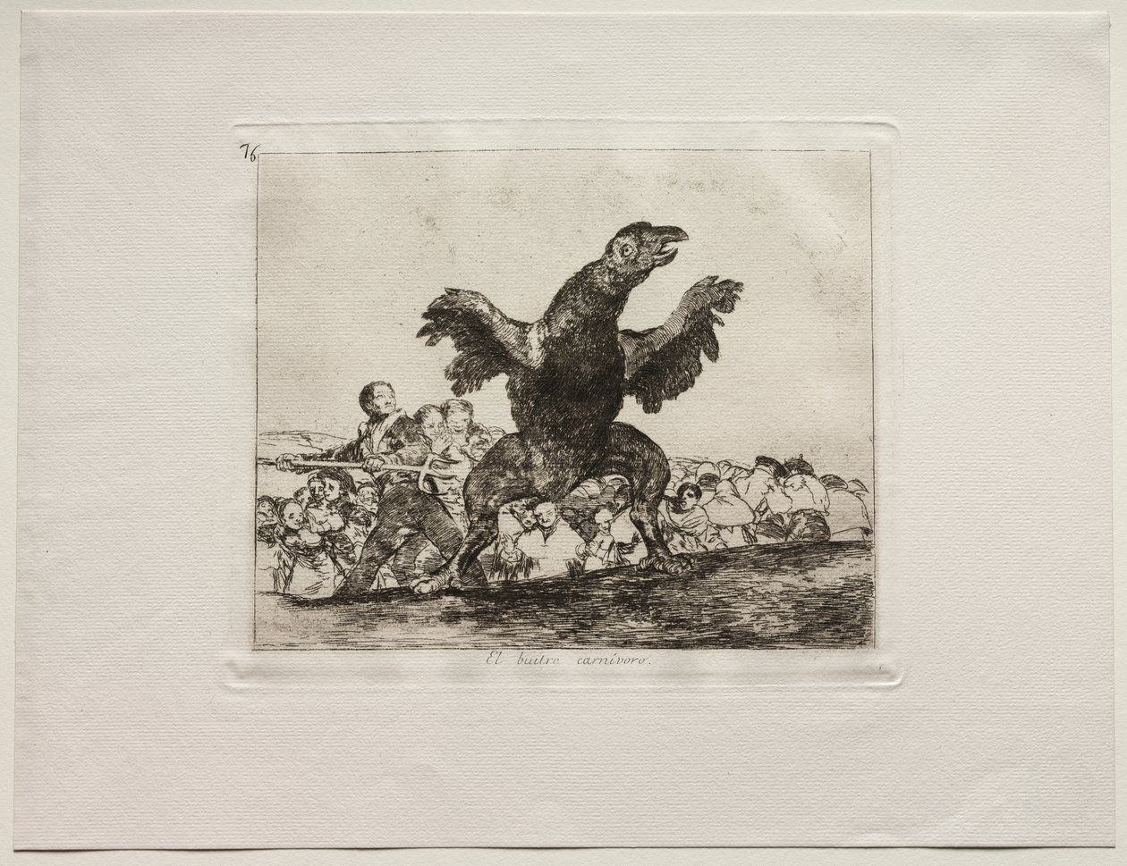 The Horrors of War: A Carnivorous Vulture af Francisco de Goya