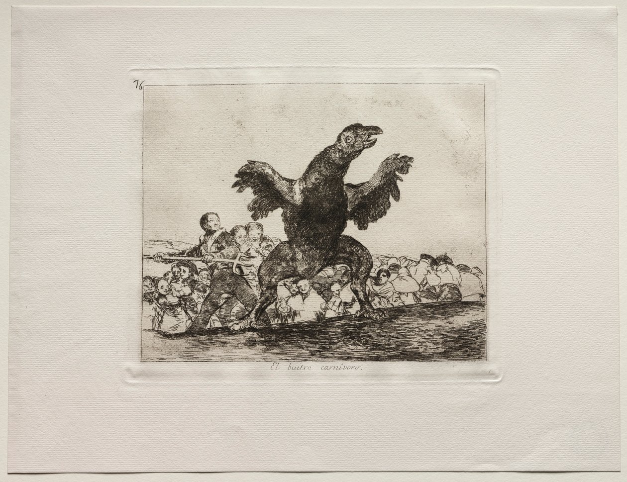 The Horrors of War: A Carnivorous Vulture. af Francisco de Goya
