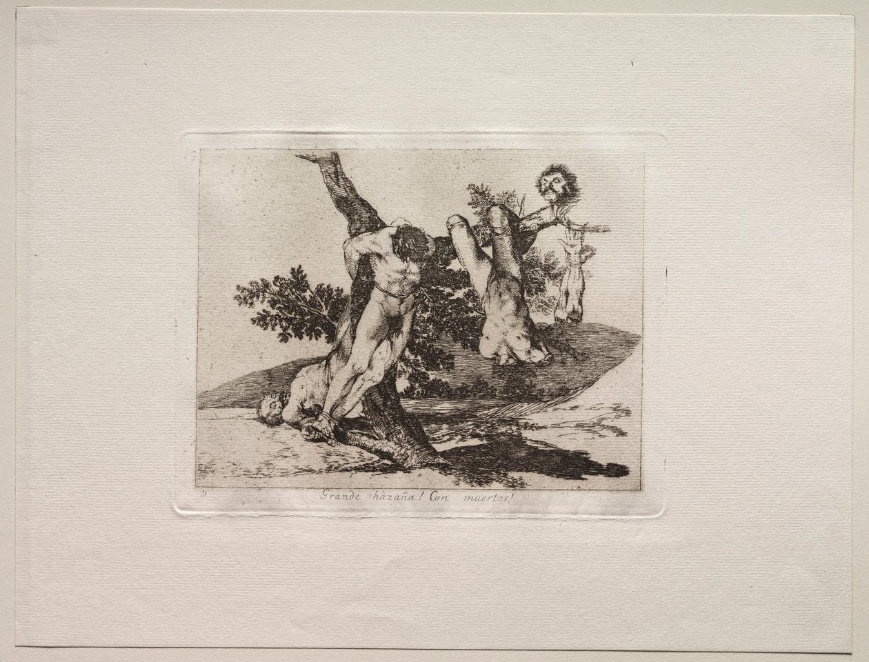 The Horrors of War: En heroisk bedrift! Med døde mænd!. af Francisco de Goya