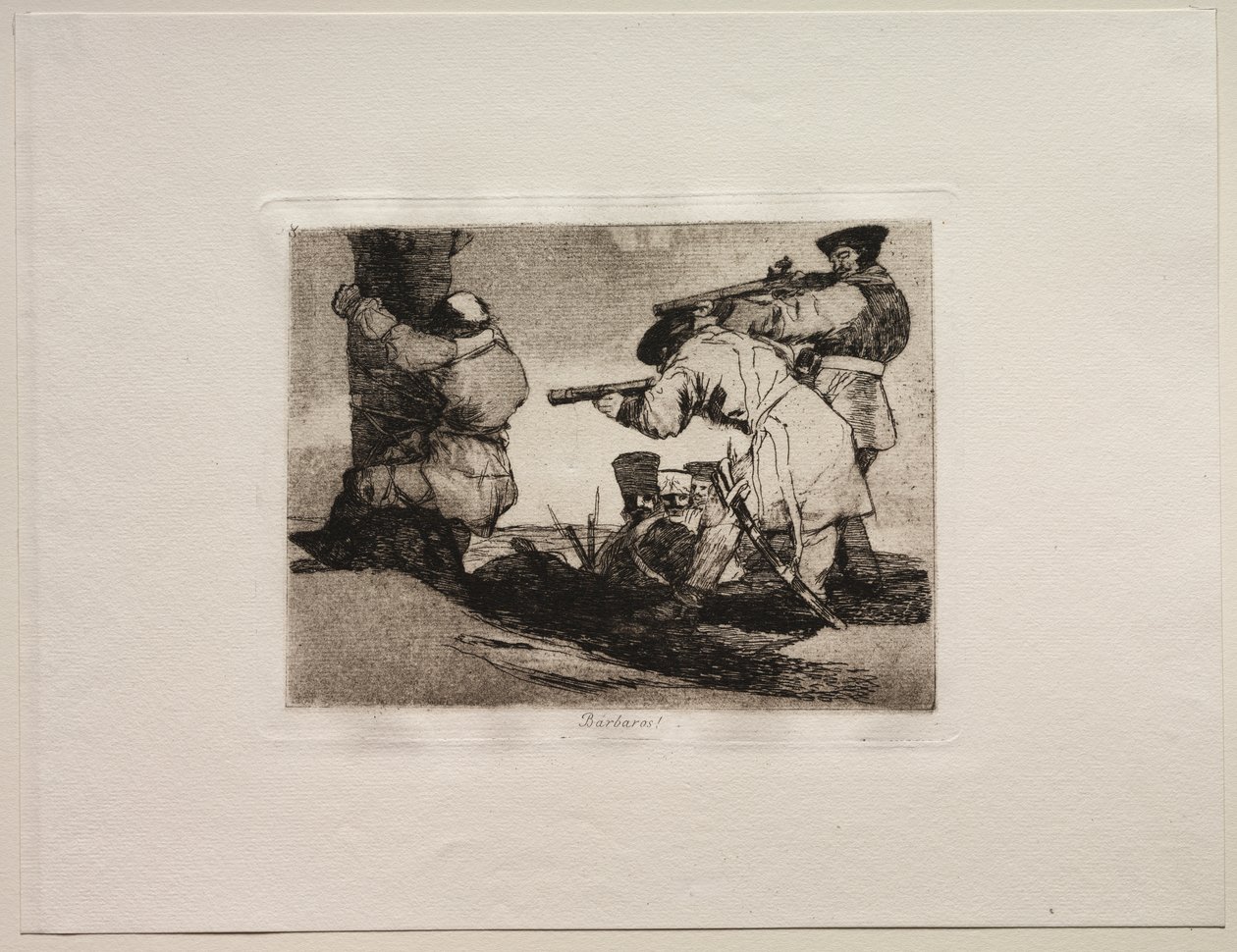 The Horrors of War: Barbarians! af Francisco de Goya