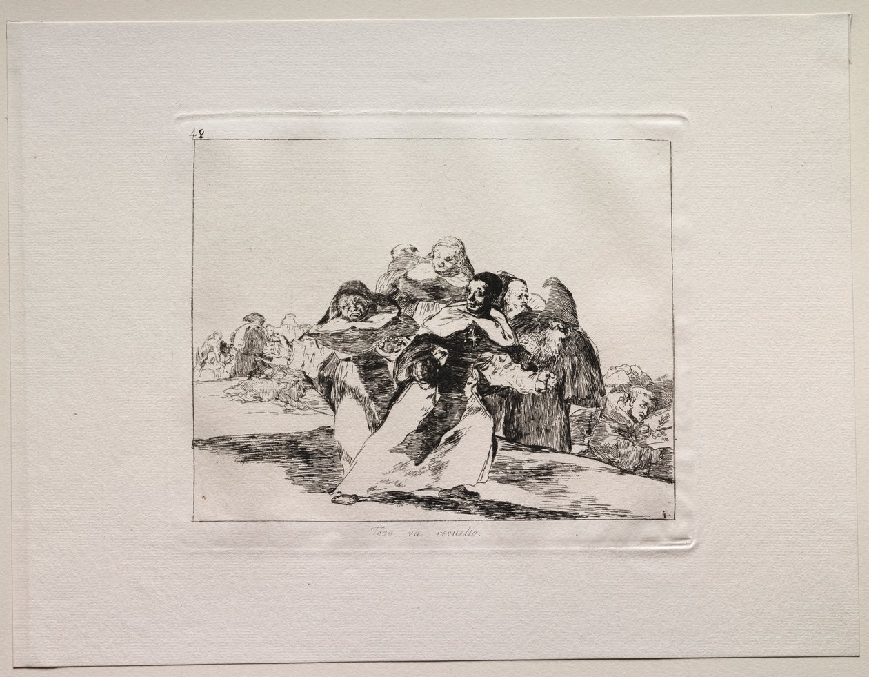 The Horrors of War: Everything is Topsy-Turvy. af Francisco de Goya