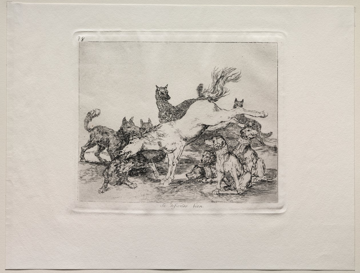 Krigens rædsler: Han forsvarer sig godt af Francisco de Goya