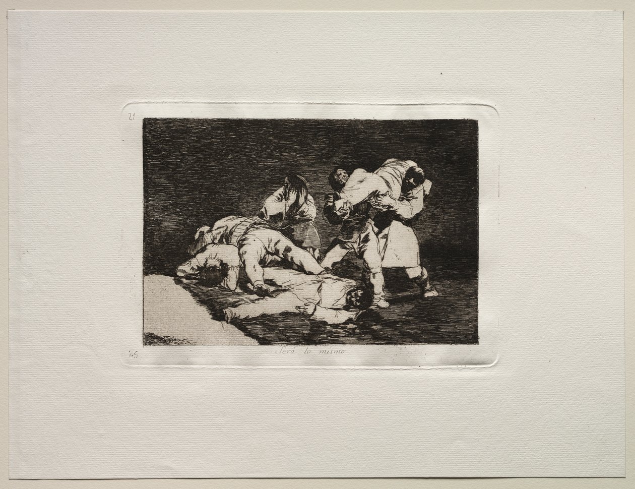 Krigens rædsler: det vil være det samme af Francisco de Goya