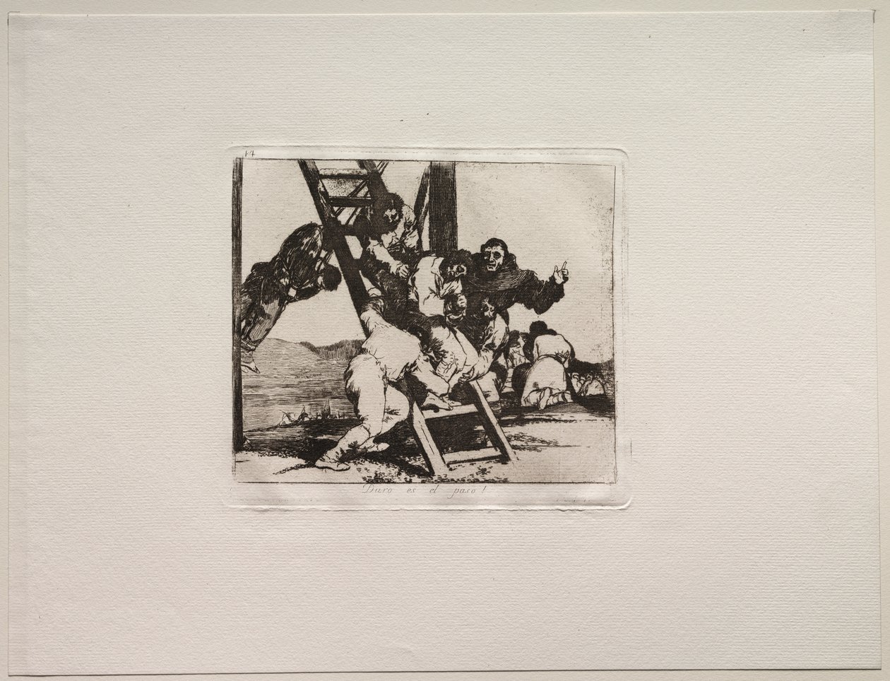 Krigens rædsler: Det er et svært skridt! af Francisco de Goya