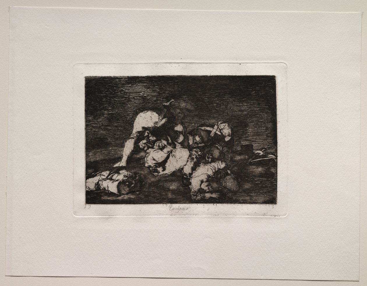 Krigens rædsler: Heller ikke (gør disse). af Francisco de Goya