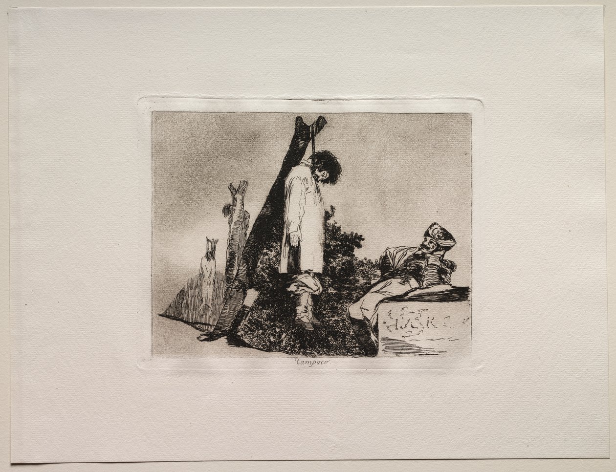 Krigens rædsler: Heller ikke (i dette tilfælde). af Francisco de Goya