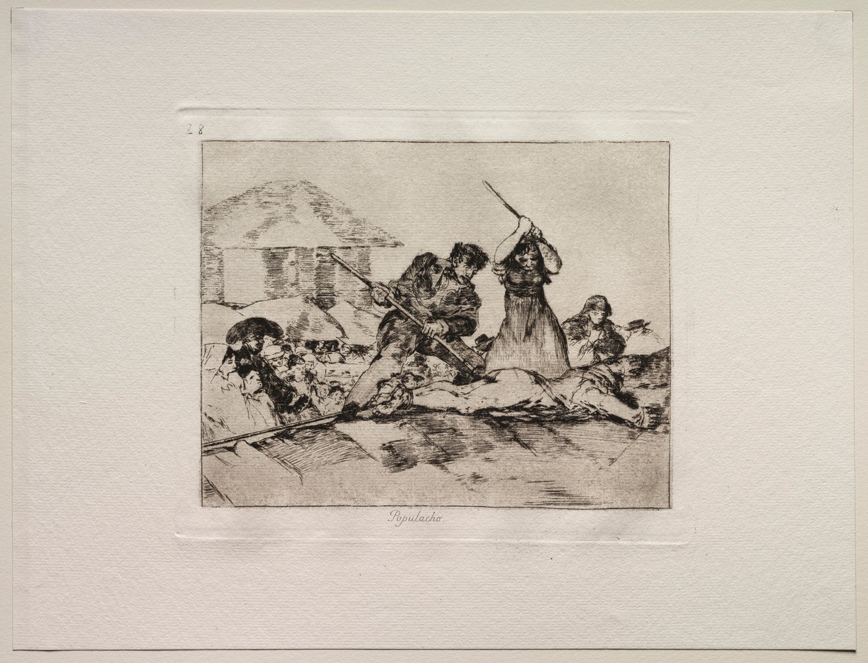 The Horrors of War: Rabble. af Francisco de Goya