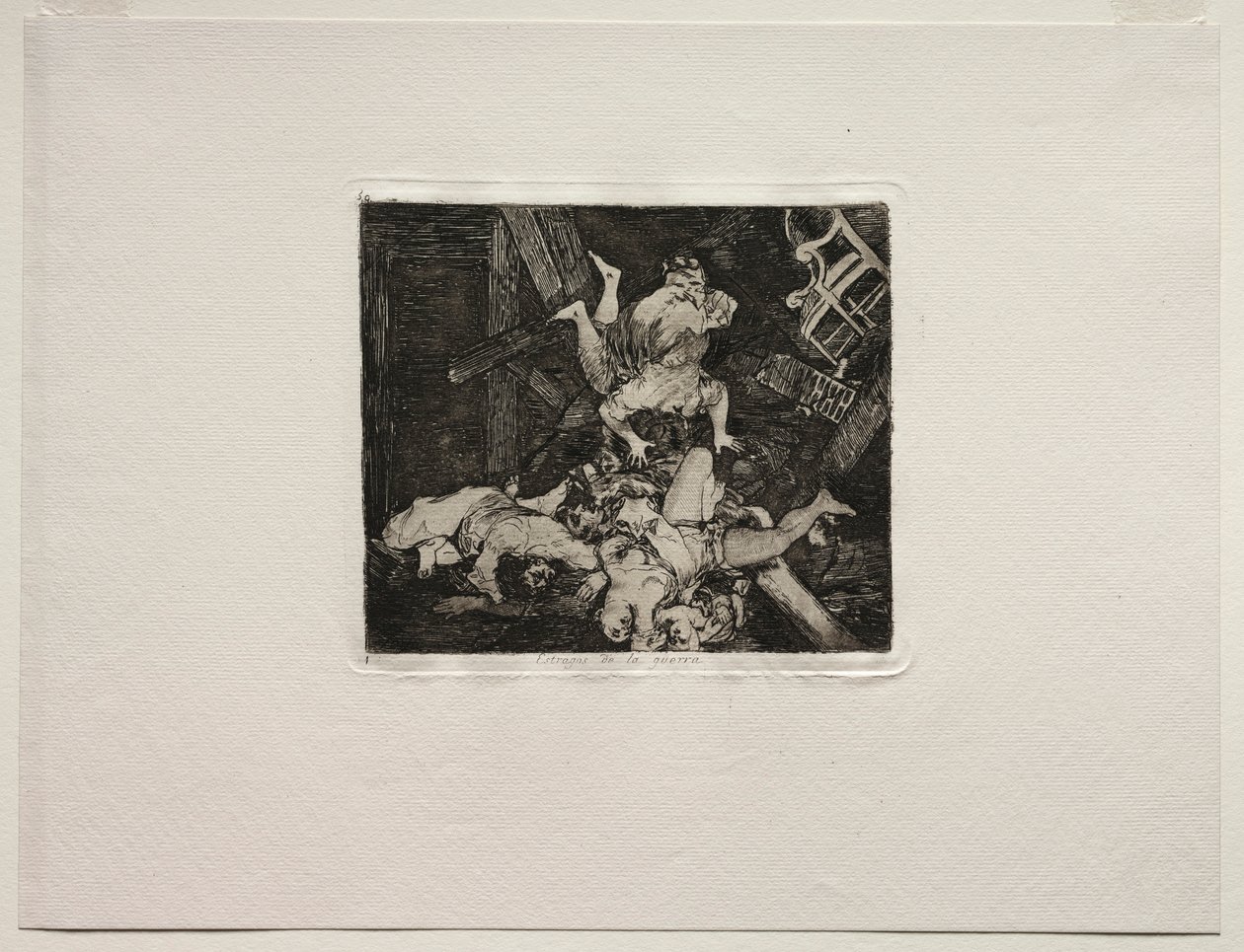Krigens rædsler: Krigens hærgen. af Francisco de Goya