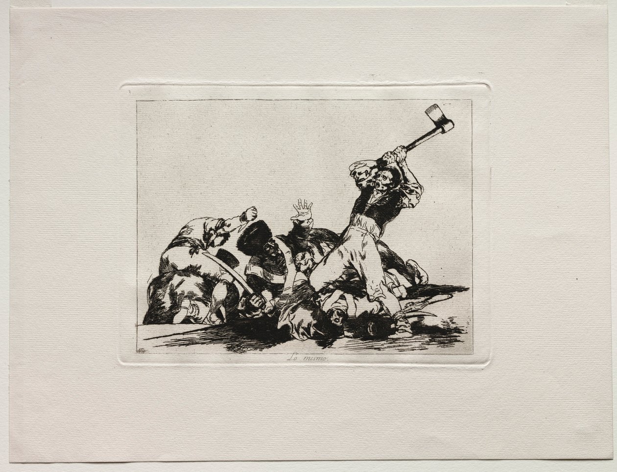 Krigens rædsler: Det samme. af Francisco de Goya