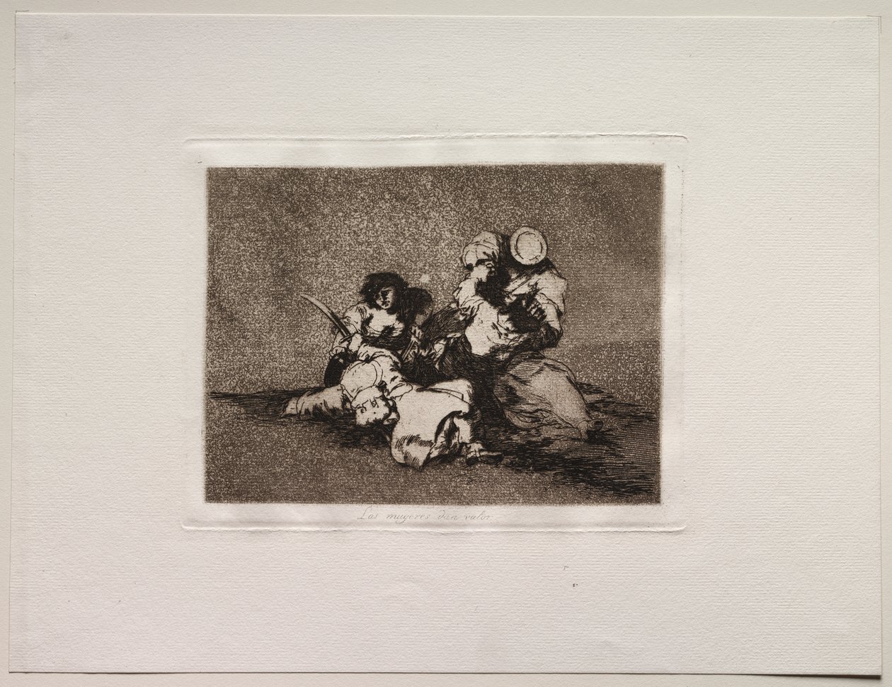 Krigens rædsler: Kvinderne giver mod af Francisco de Goya