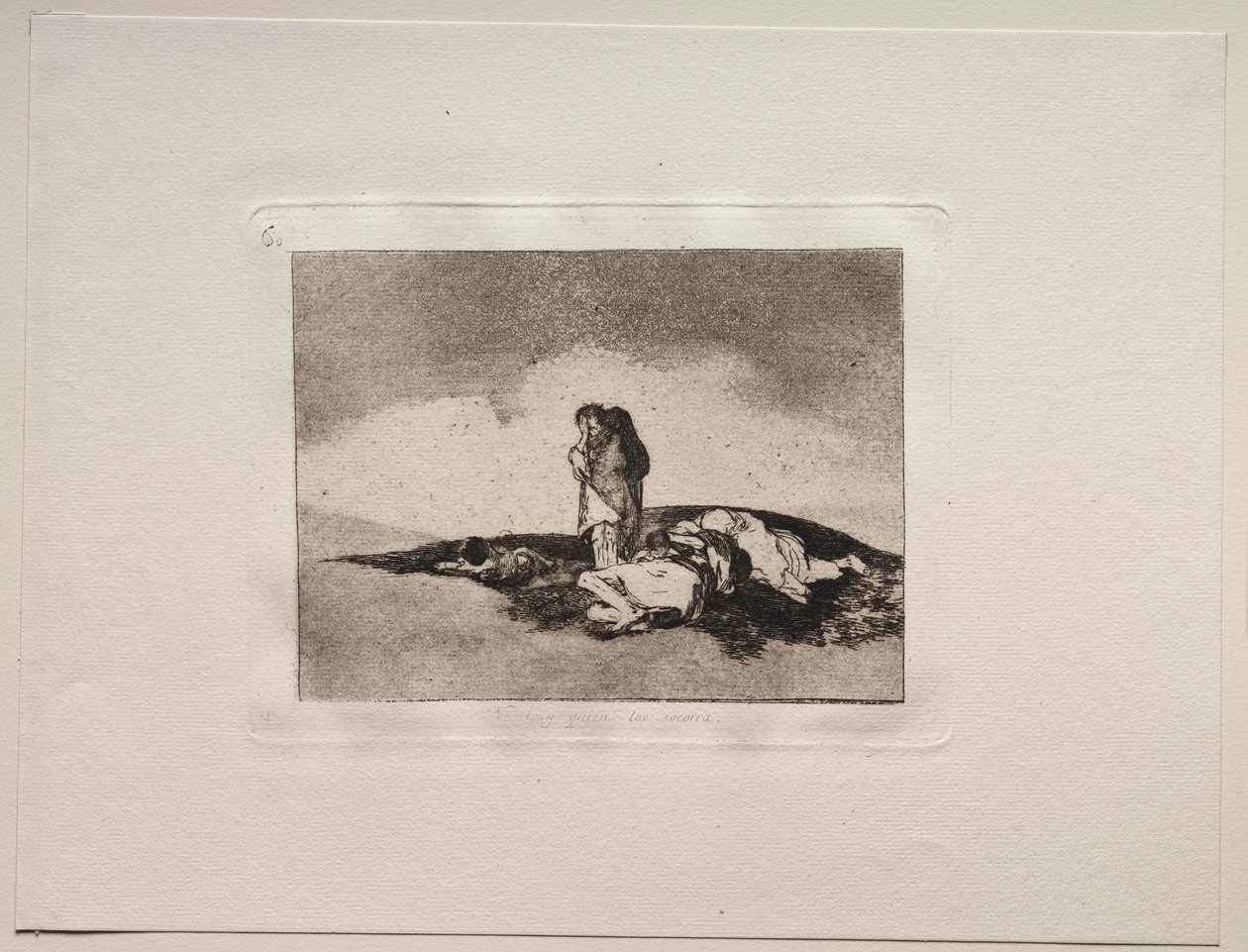 Krigens rædsler: Der er ingen til at hjælpe dem. af Francisco de Goya