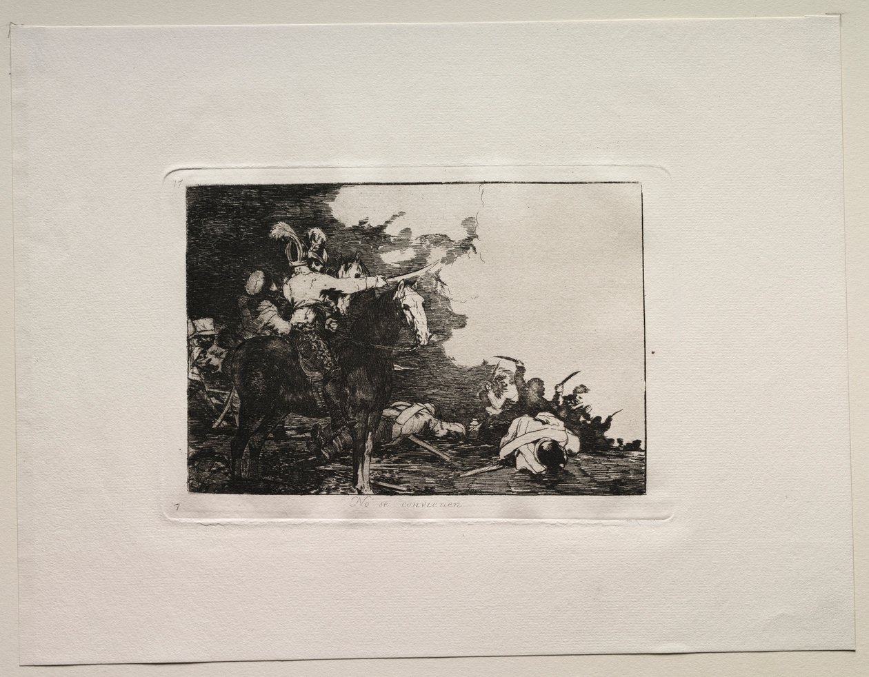 Krigens rædsler: De er ikke enige. af Francisco de Goya