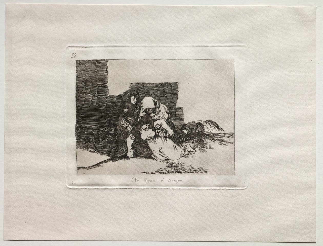 Krigens rædsler: De ankommer ikke i tide. af Francisco de Goya