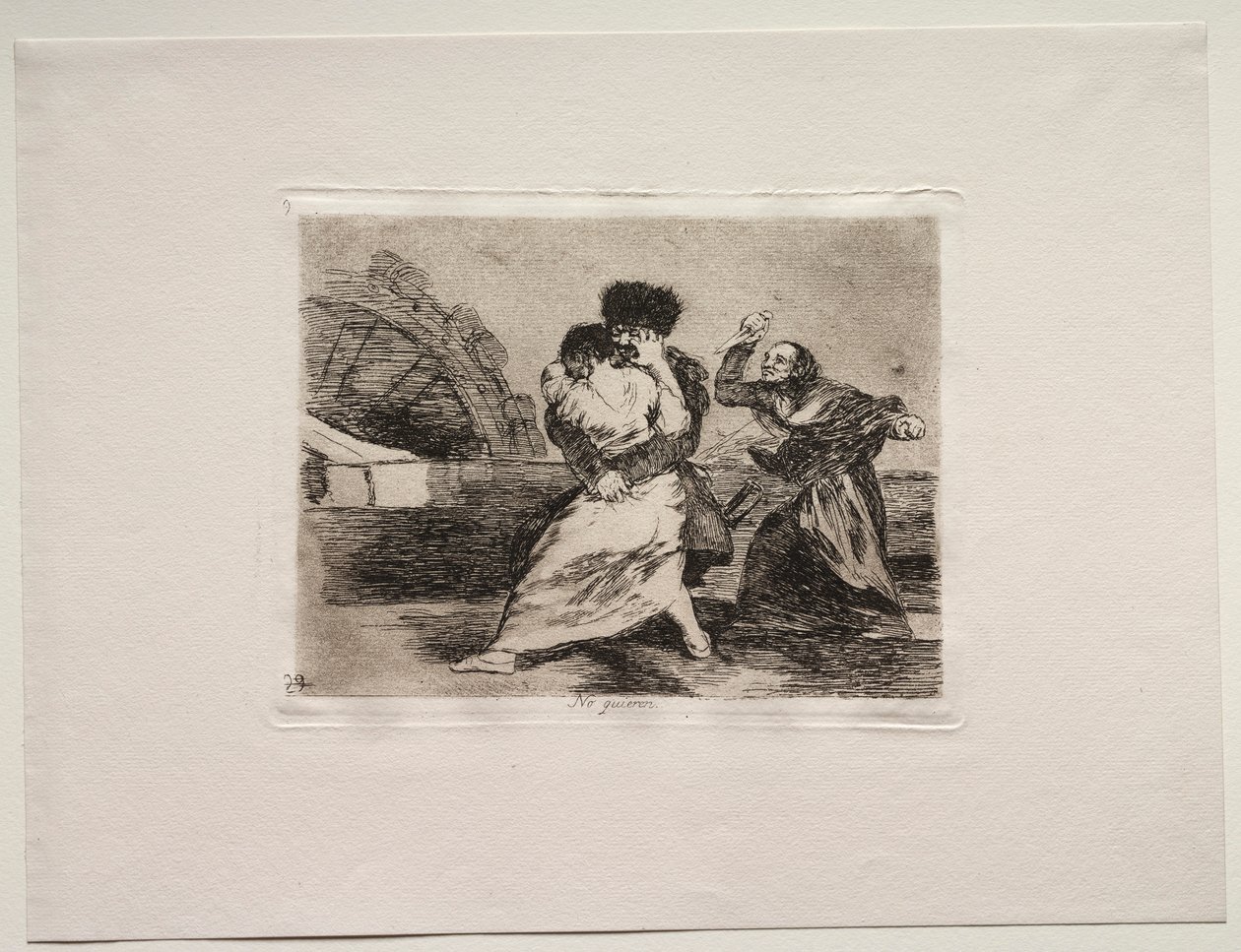 The Horrors of War: They Dont Like It.  af Francisco de Goya