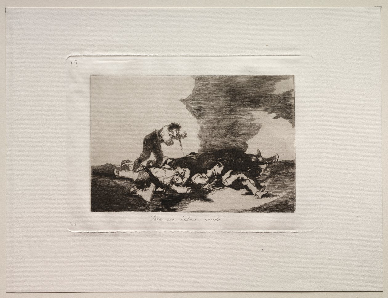 Krigens rædsler: Det er det, du er født til af Francisco de Goya