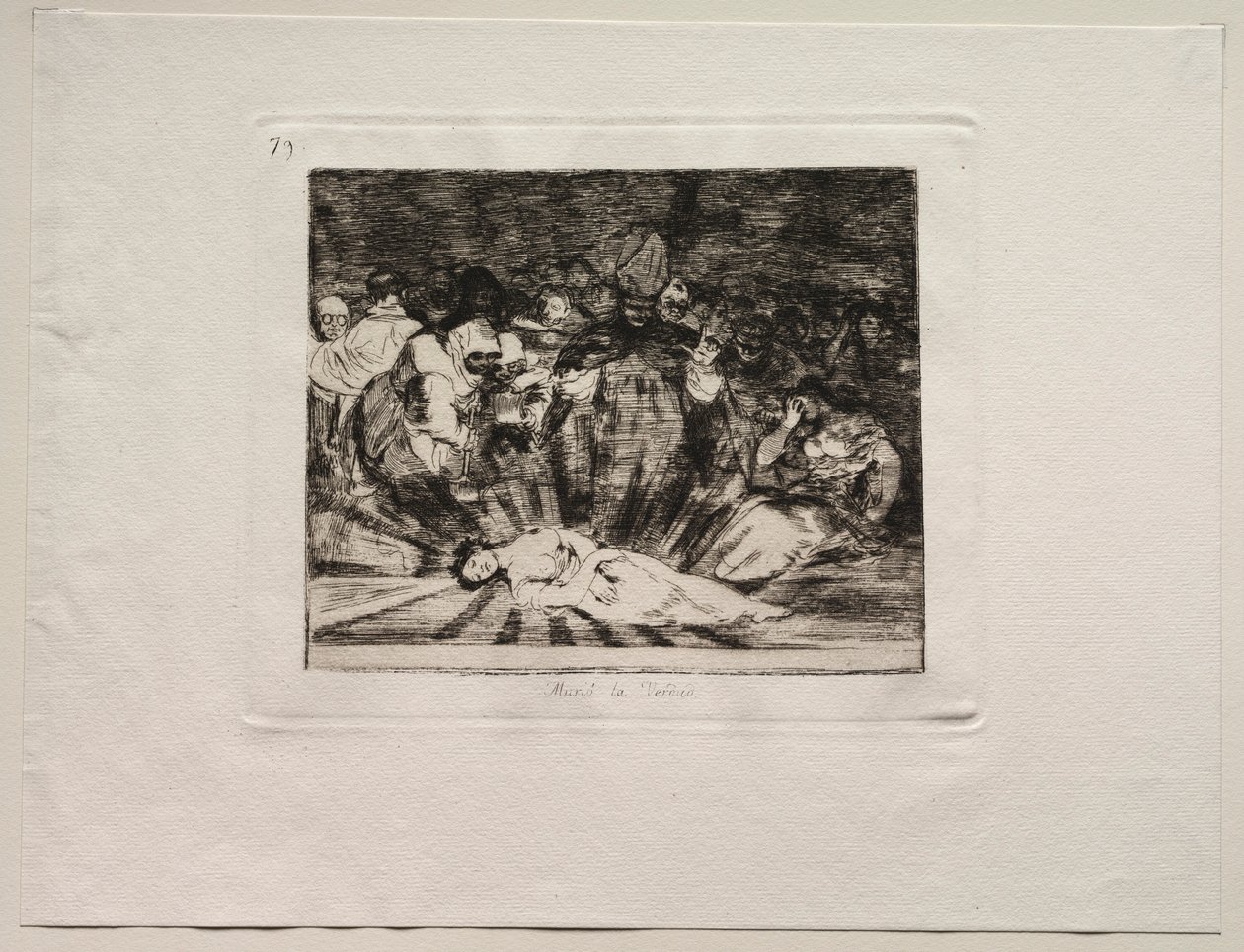 Krigens rædsler: Sandheden er død. af Francisco de Goya