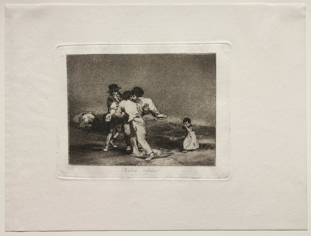 The Horrors of War: Unhappy Mother. af Francisco de Goya
