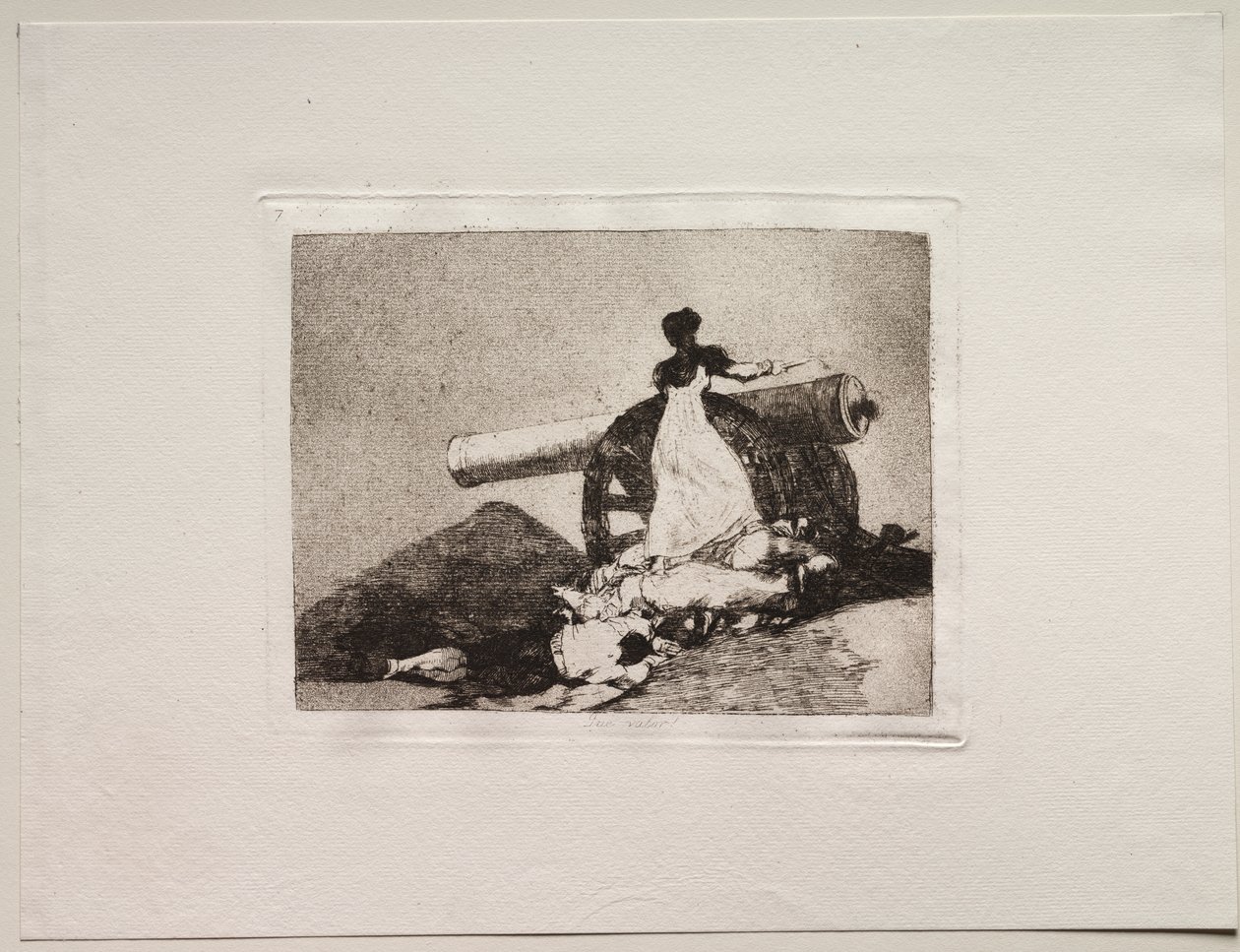 Krigens rædsler: Hvilket mod! af Francisco de Goya