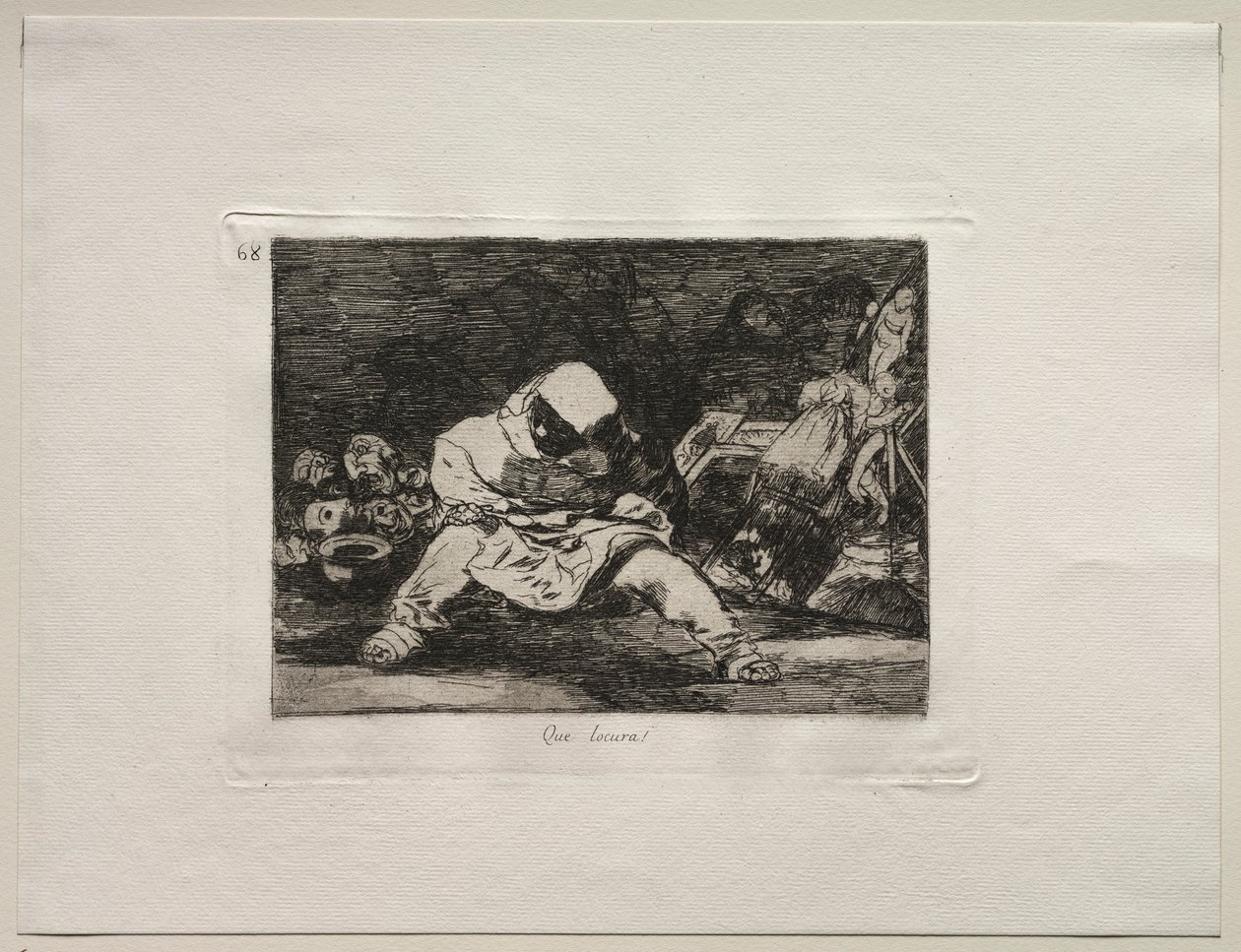 The Horrors of War: What Madness!. af Francisco de Goya