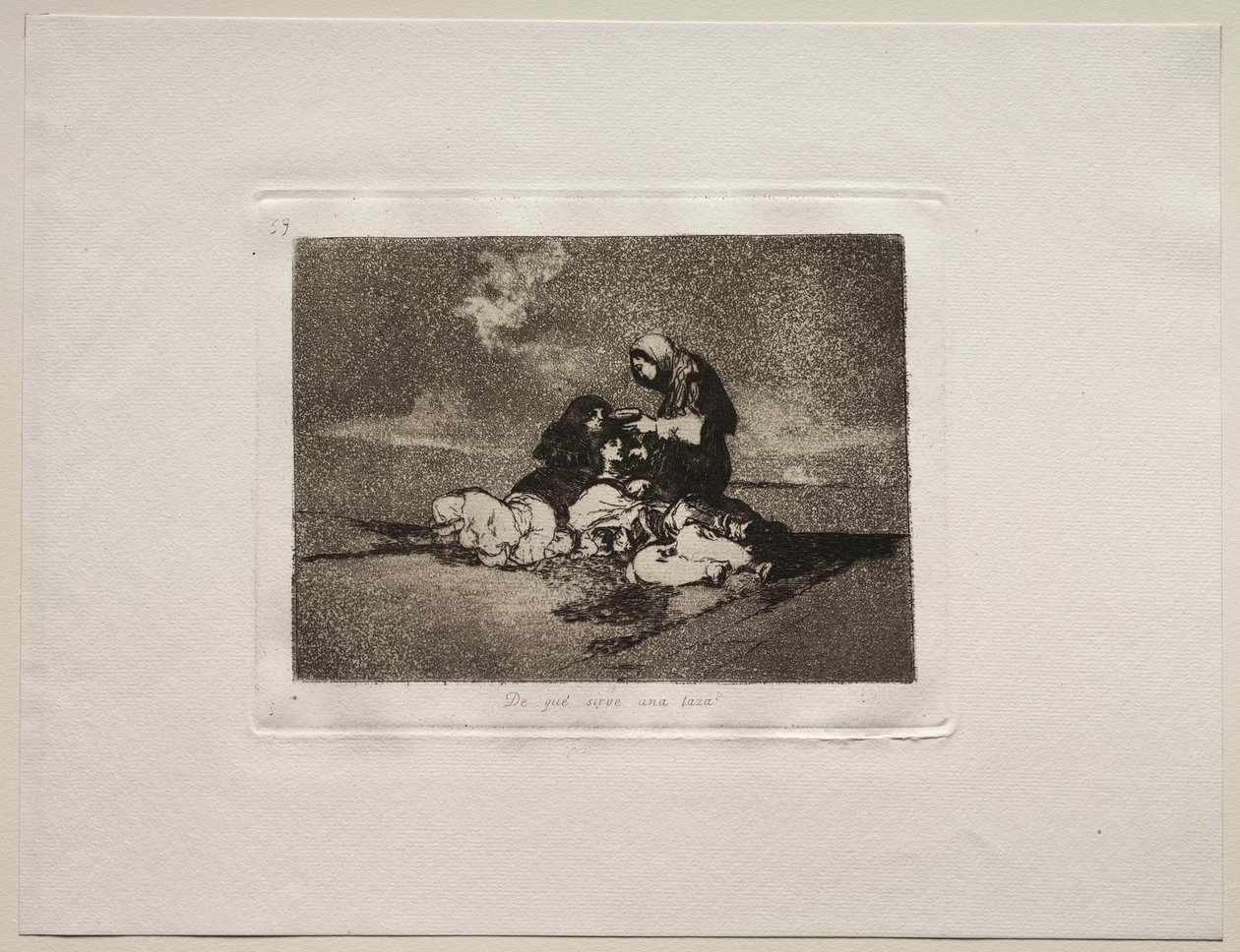 Krigens rædsler: Hvad er brugen af en kop. af Francisco de Goya