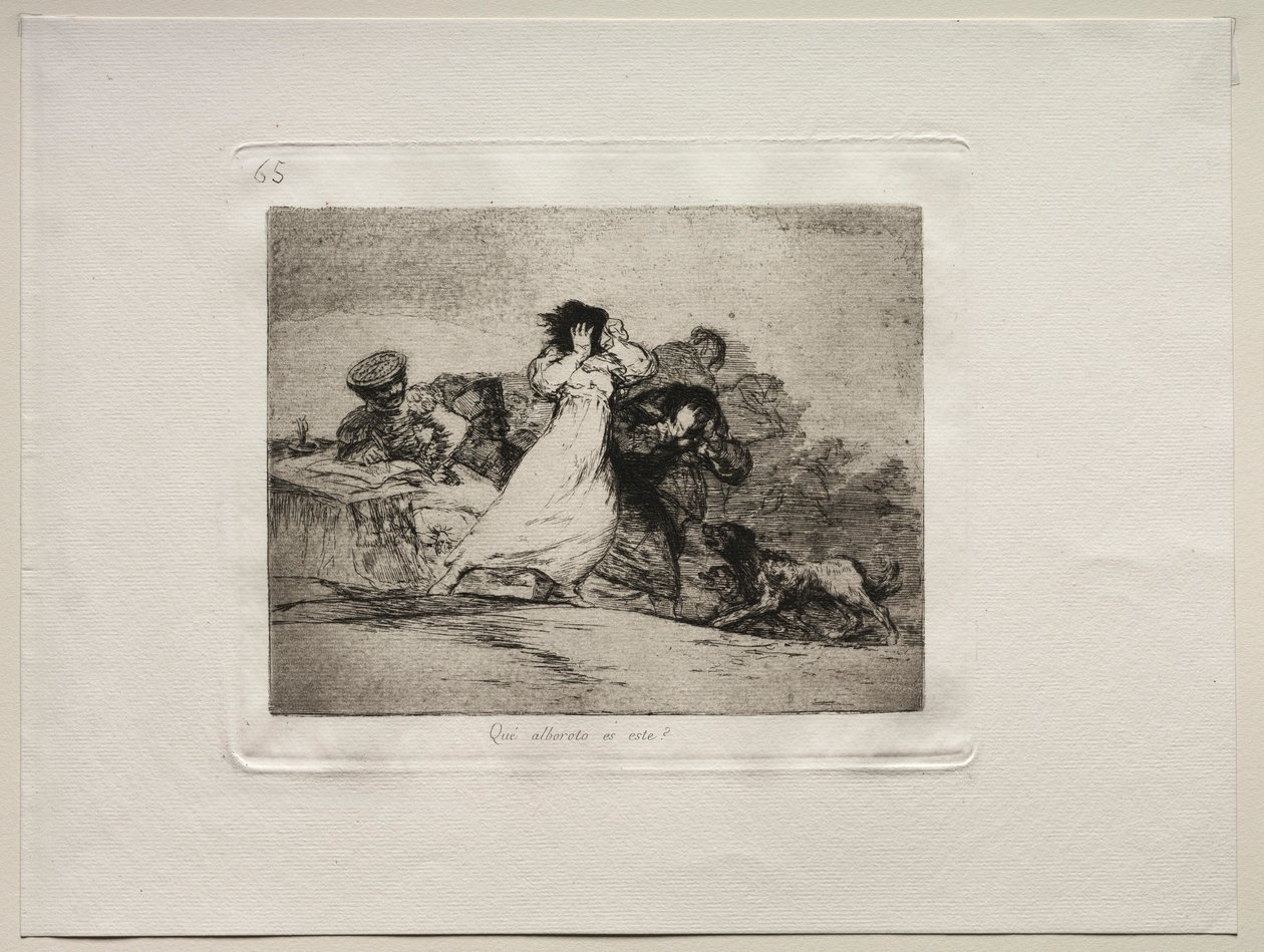 The Horrors of War: Hvad er det her Hubbub. af Francisco de Goya