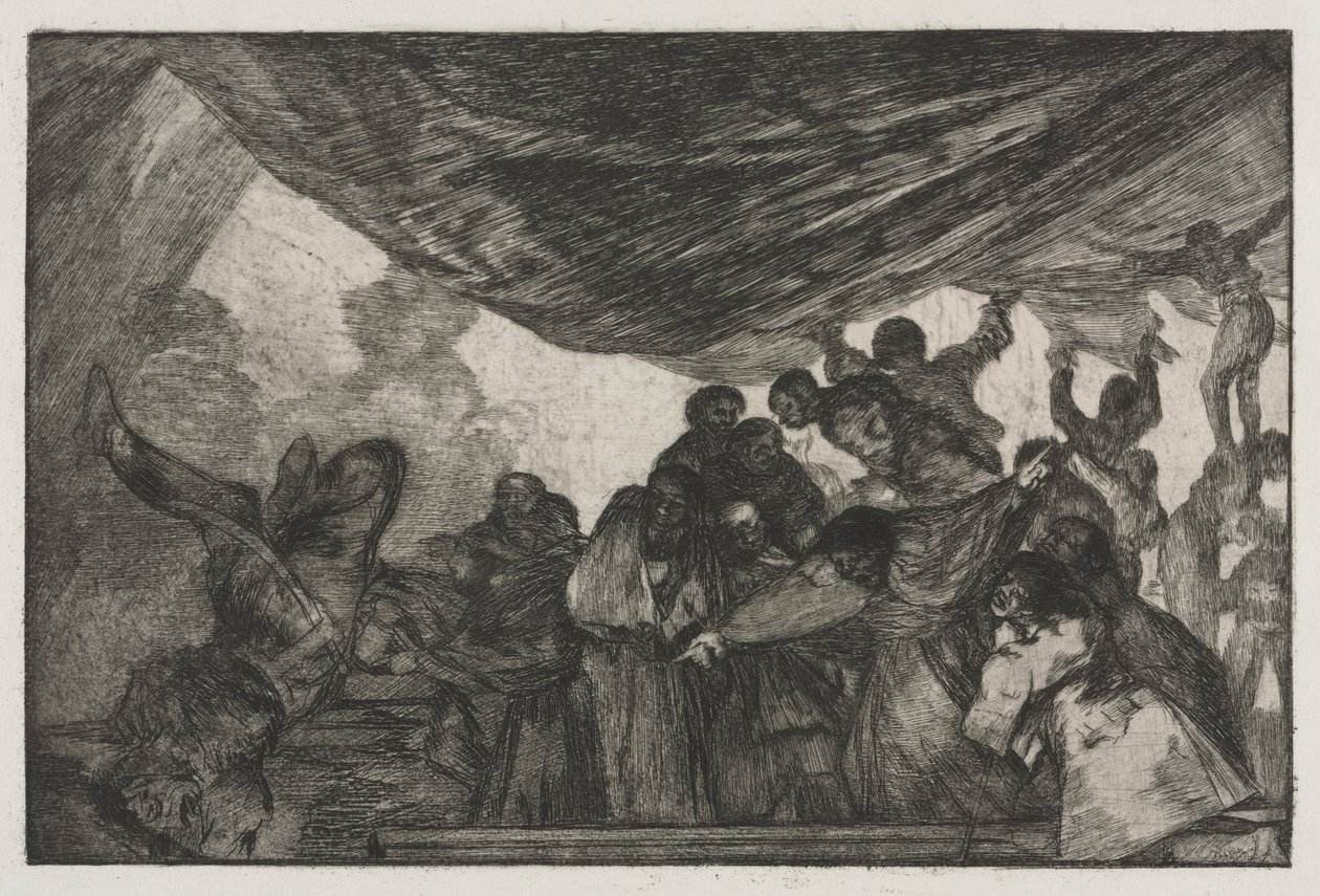 Ordsprogene: Klar dårskab, 1864. af Francisco de Goya