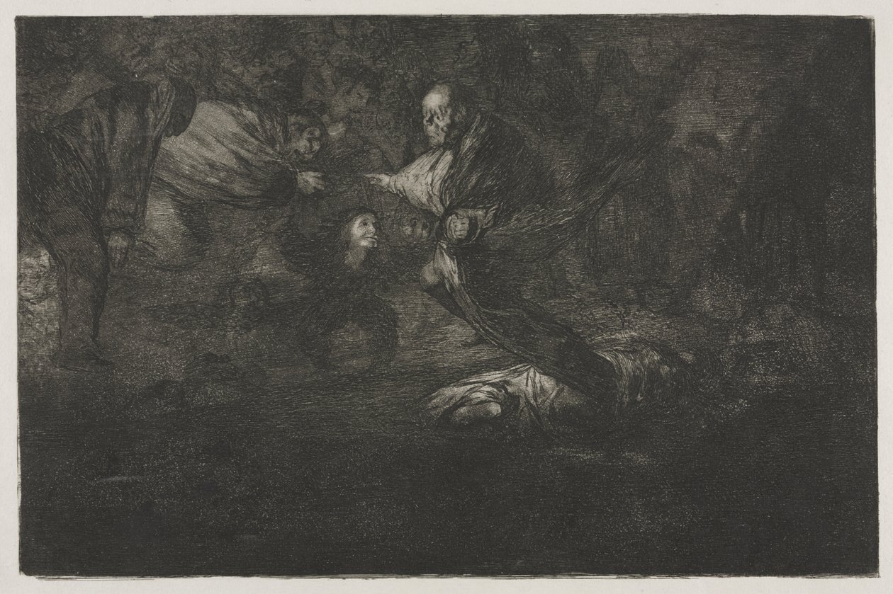 Ordsprogene: Gud skaber dem, og de slutter sig sammen af Francisco de Goya
