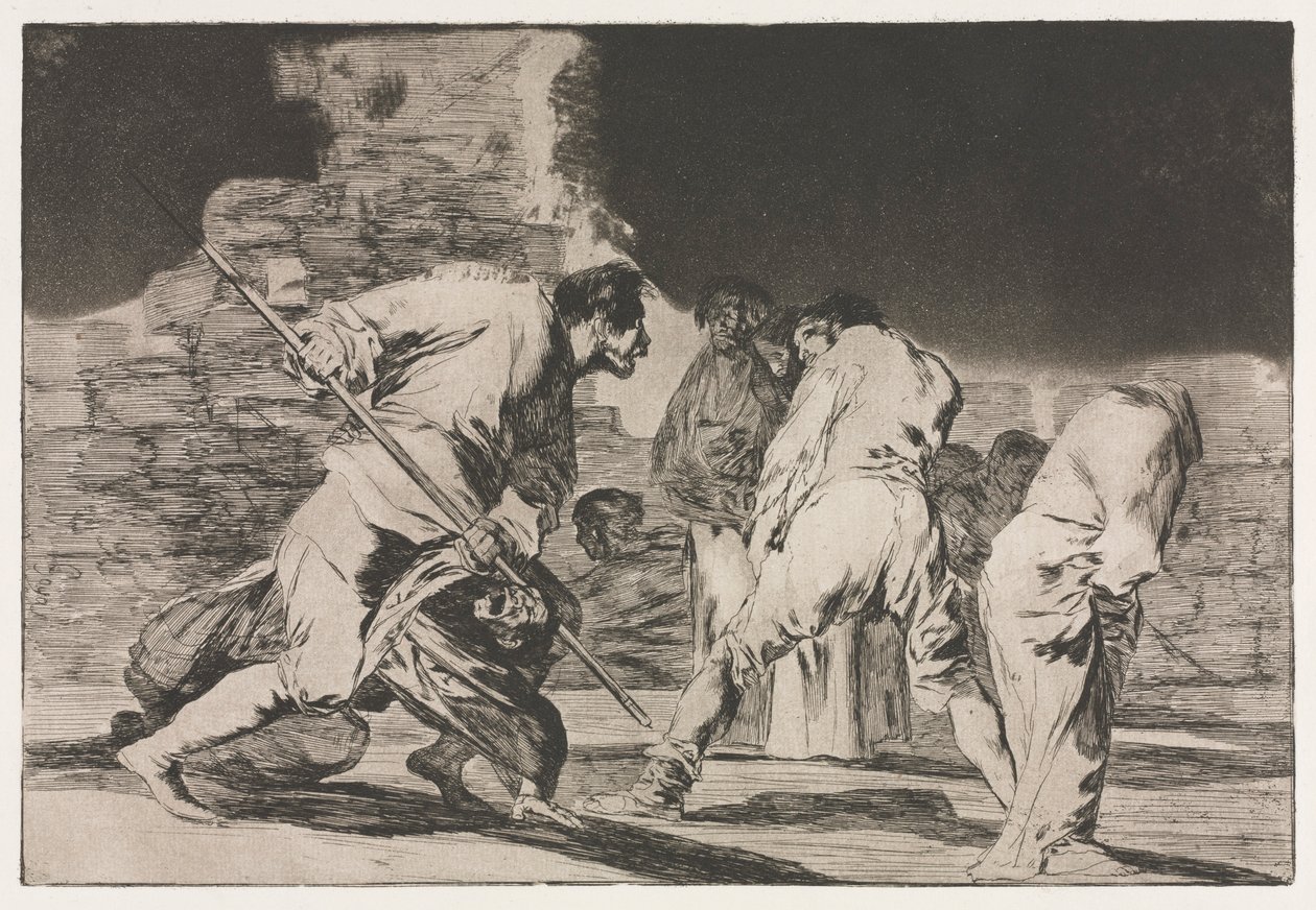 Ordsprogene: Furyens dårskab, 1864. af Francisco de Goya