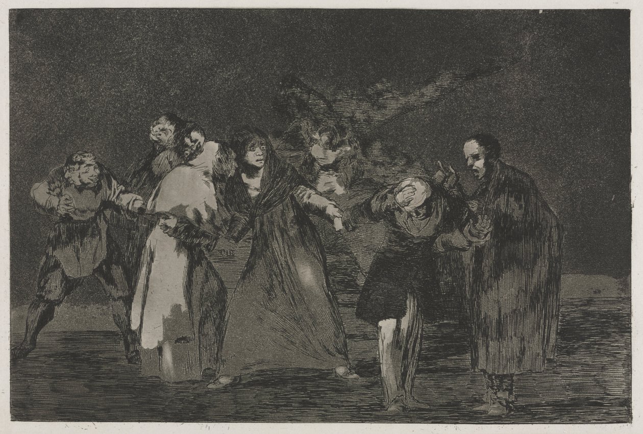 Ordsprogene: Sår heler hurtigere end forhastede ord, 1864. af Francisco de Goya