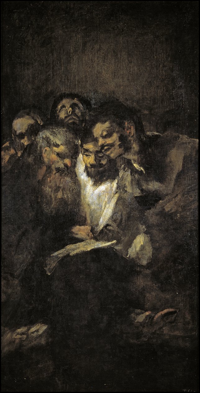 De læsende politikere af Francisco de Goya