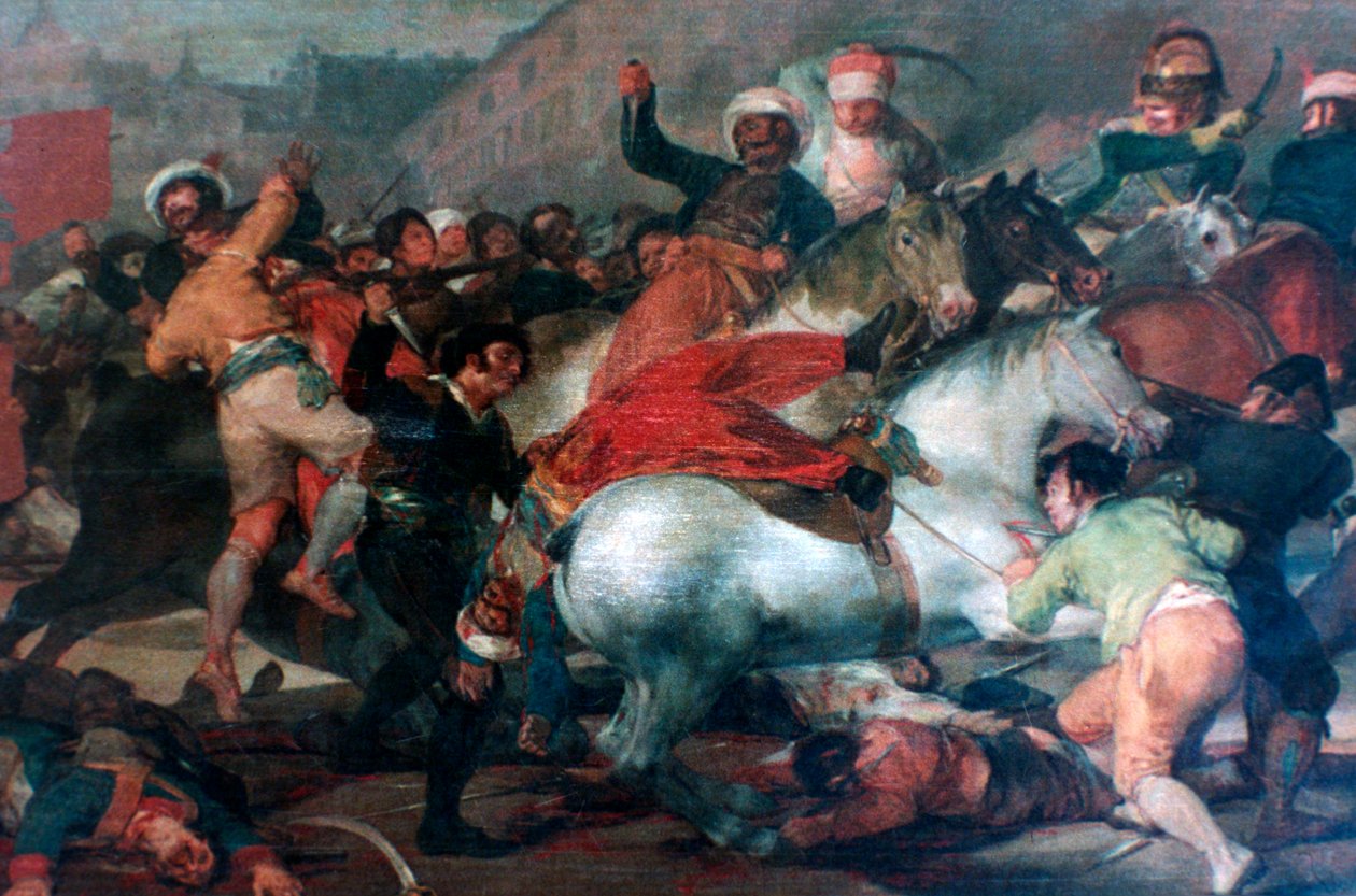Den anden maj 1808: Mamelukkernes anklage, 1814 af Francisco de Goya