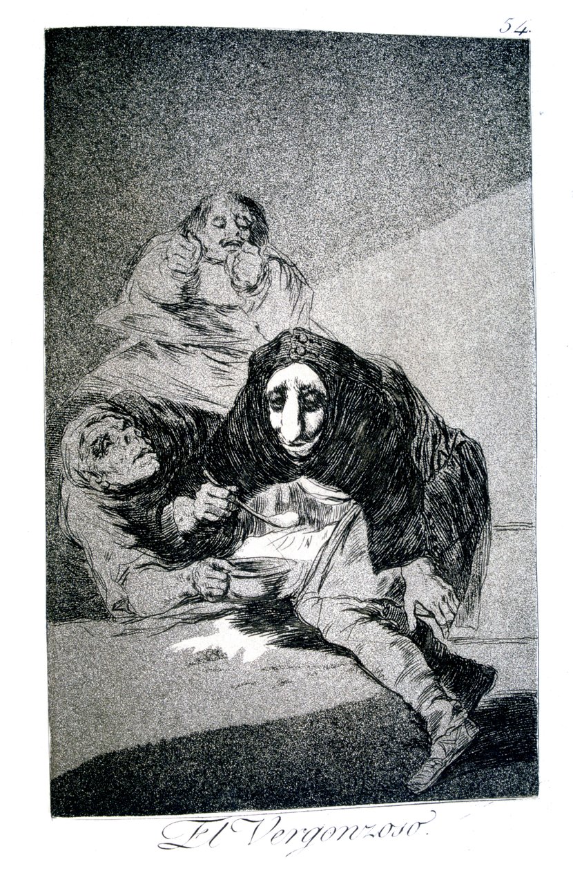 Den skamfulde, 1799 af Francisco de Goya