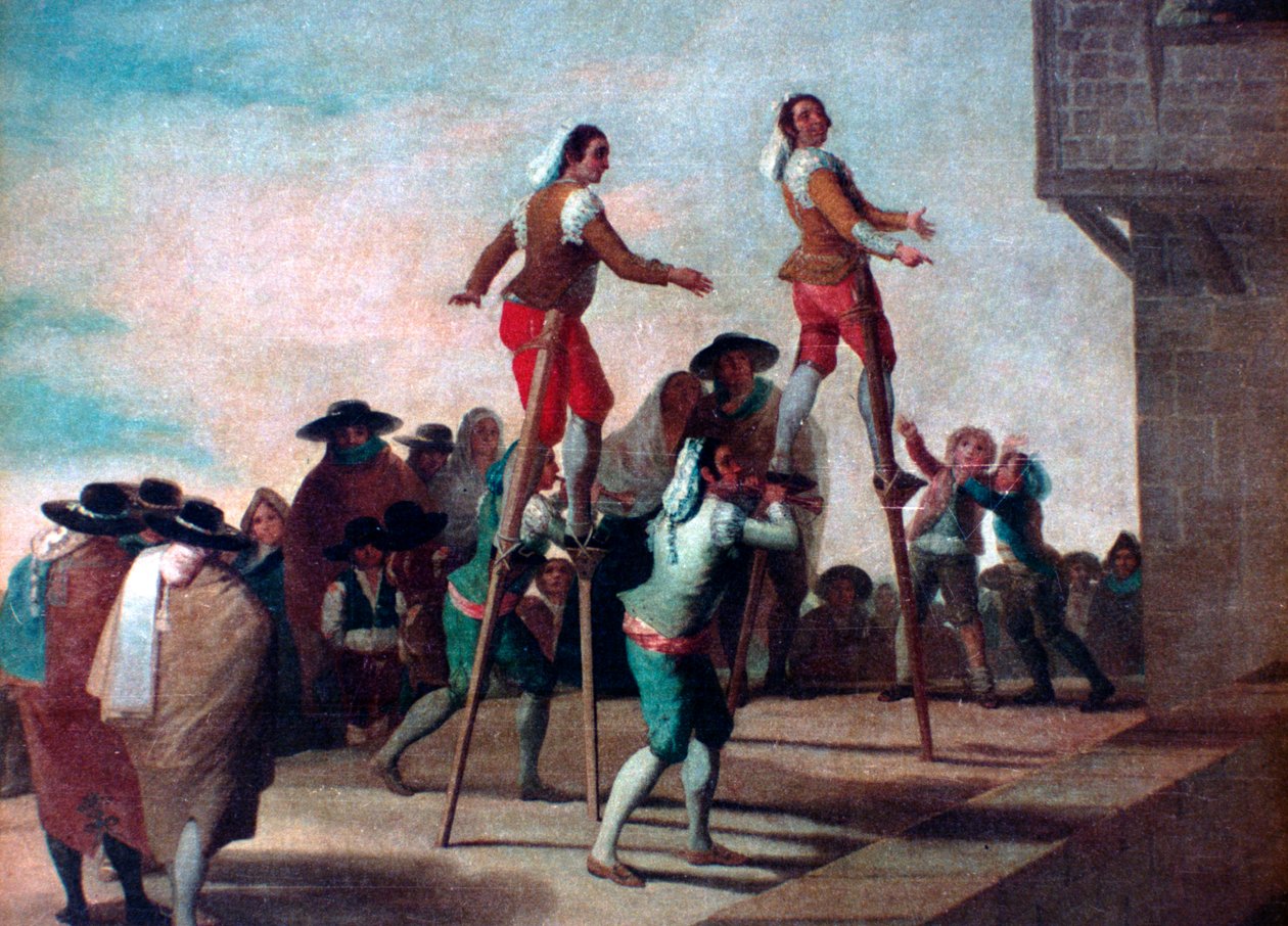 Stylterne, c1785 af Francisco de Goya
