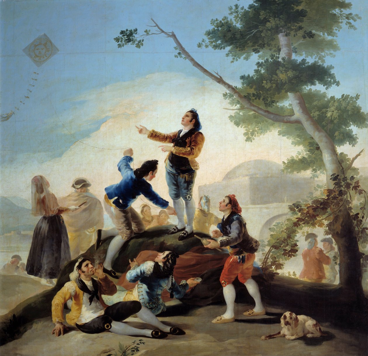 Det flyvende rådyr. Maleri af Francisco De Goya (1746-1828) af Francisco de Goya