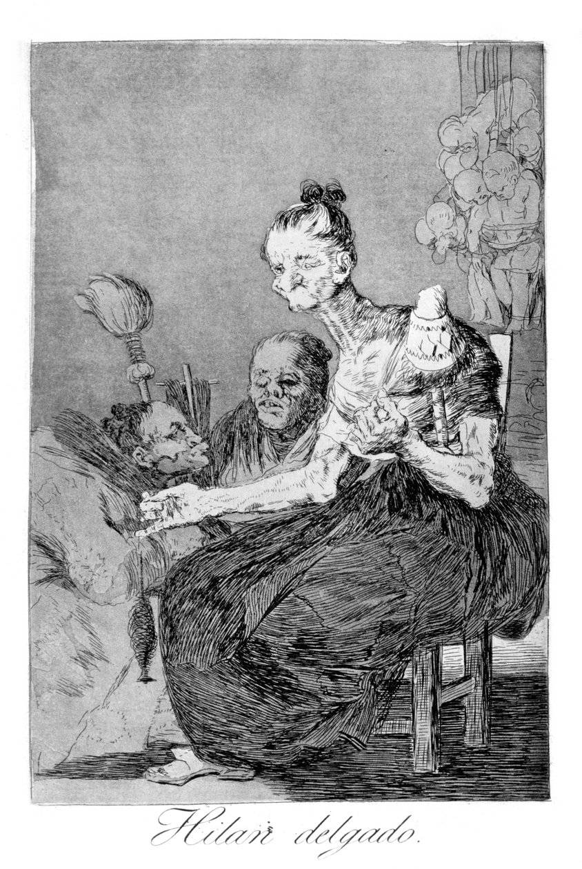 Spinden fint, 1799 af Francisco de Goya