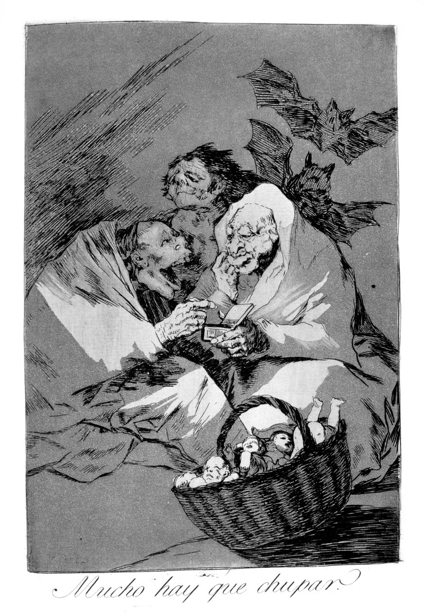 Der er nok at sutte, 1799 af Francisco de Goya