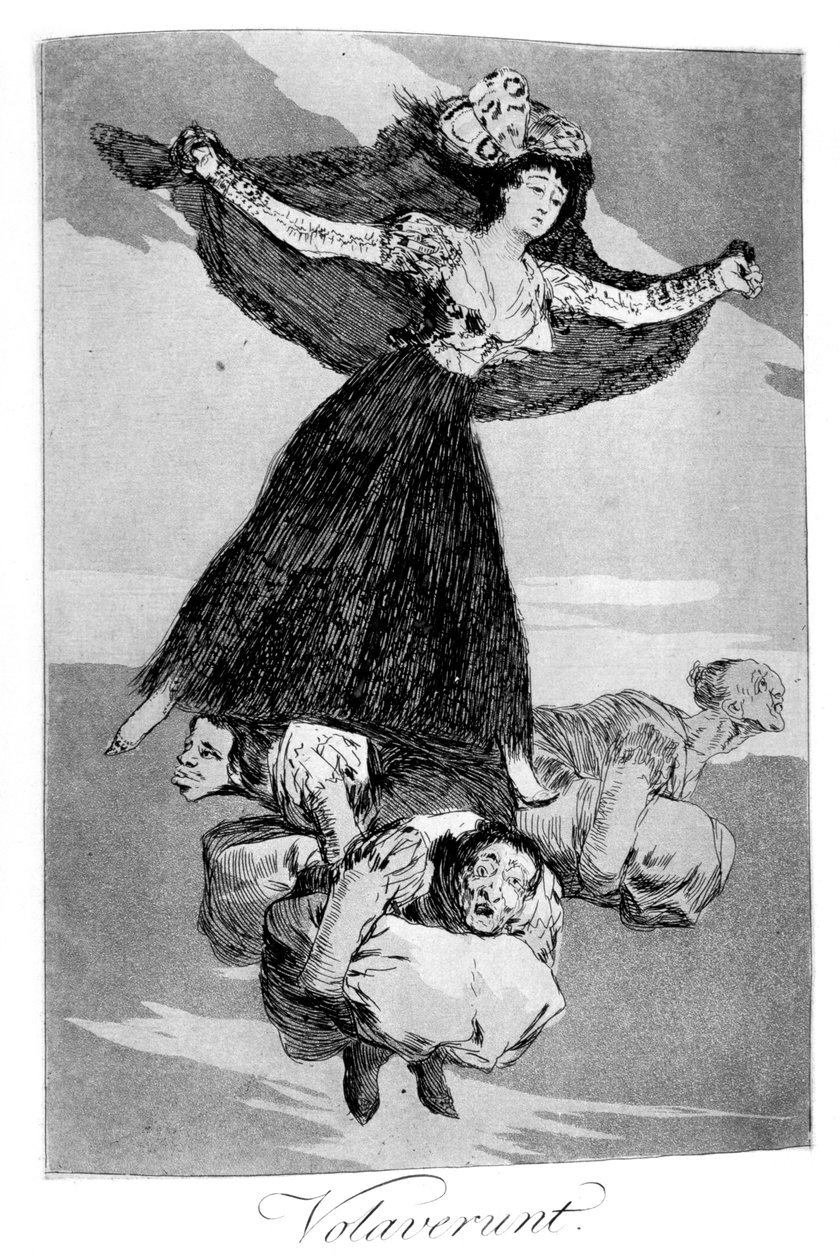 De er fløjet, 1799 af Francisco de Goya