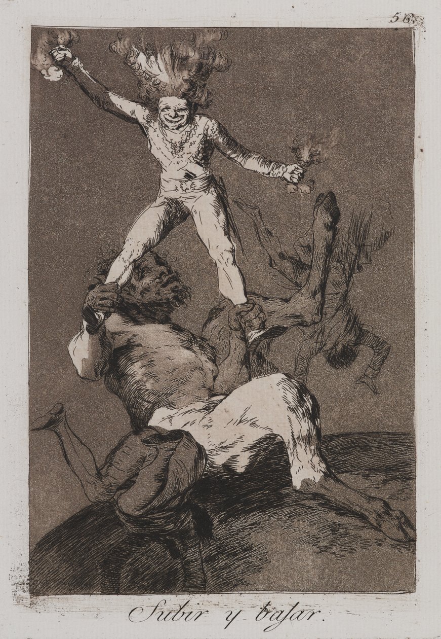 At opstå og falde af Francisco de Goya