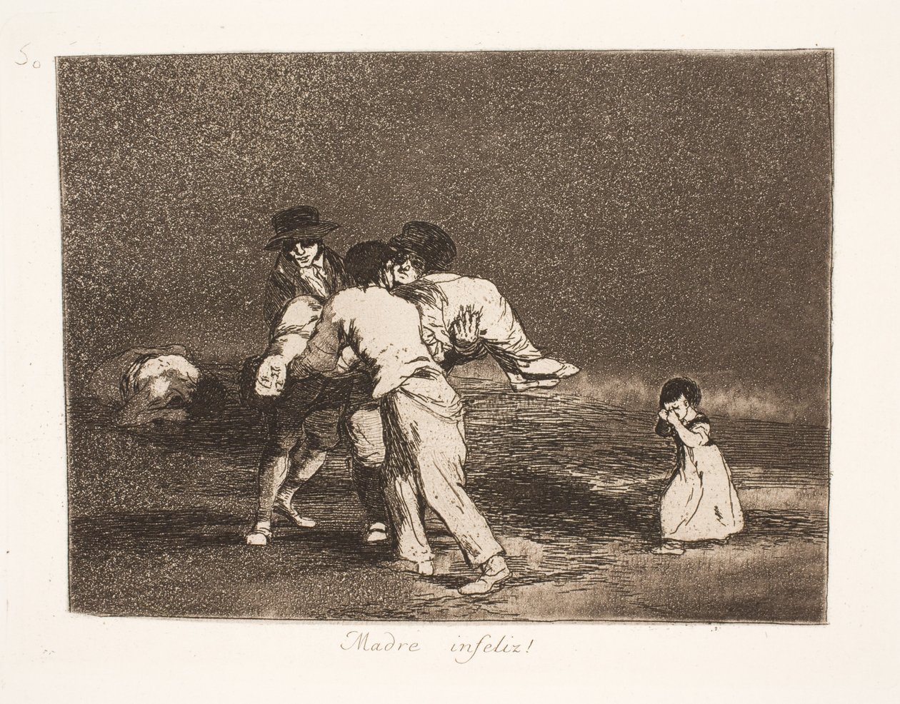 Ulykkelige moder (50) af Francisco de Goya
